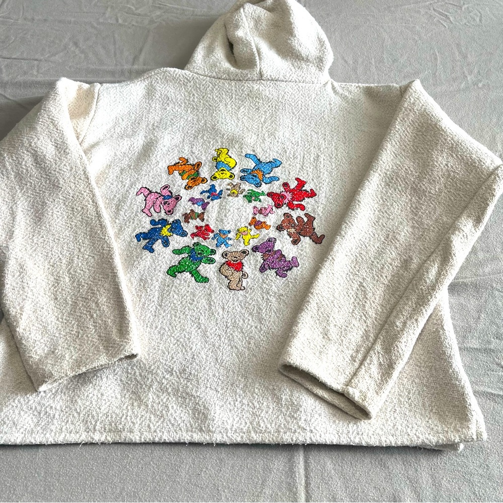 Jerry Garcia Greatful Dead Dancing Bears Poncho - Gem